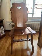 6 massief eikenhouten stoelen, Ophalen of Verzenden, Bruin