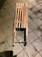 Houten slee en sneeuwglijmatje, Ophalen of Verzenden, Gebruikt, Hout