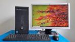 Spotgoedkoop Snelle i5 SSD LCD 22 "Lcd W11 Pro 16 gb ram, Computers en Software, Desktop Pc's, Met monitor, Refurbished, HDD, HP  PC