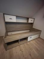 Kinderbed kajuitbed Pep met bedkast, Ophalen, 85 tot 100 cm, Zo goed als nieuw, Matras