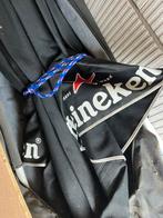 Heineken horeca parasol zwart 4x4m, Tuin en Terras, Ophalen, Gebruikt, 3 tot 4 meter, Stokparasol