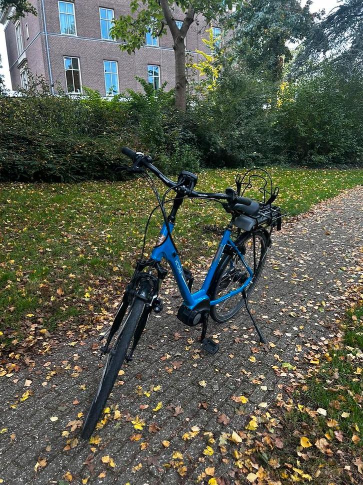 Elektrische victoria fiets blauw!, Fietsen en Brommers, Elektrische fietsen, Ophalen of Verzenden