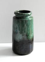 Mooie Scheurich West Germany vaas, groen-zwart 201-18, Aardewerk of Porselein, Ophalen of Verzenden, Zo goed als nieuw, Minder dan 50 cm
