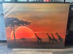 Canvas afrika, Antiek en Kunst, Ophalen of Verzenden