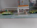 Matchbox tankstation incl auto's, Antiek en Kunst, Ophalen of Verzenden