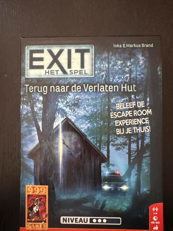 Exit Het Spel: Terug naar de Verlaten Hut, Hobby en Vrije tijd, Gezelschapsspellen | Bordspellen, Nieuw, Een of twee spelers, Ophalen of Verzenden