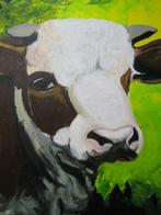 Schilderij koe, Antiek en Kunst, Kunst | Schilderijen | Klassiek, Ophalen of Verzenden