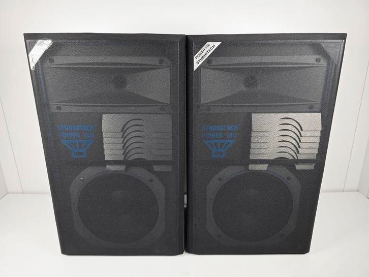 Studiotech Power 140 – 2-Weg Luidsprekers - ACTIEPRIJS!, Audio, Tv en Foto, Luidsprekers, Gebruikt, Front, Rear of Stereo speakers