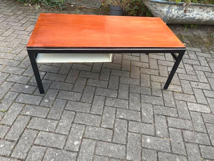 Pastoe Vintage Teakhouten Salontafel Mid-Century Modern €245, Huis en Inrichting, Tafels | Salontafels, Gebruikt, Minder dan 50 cm