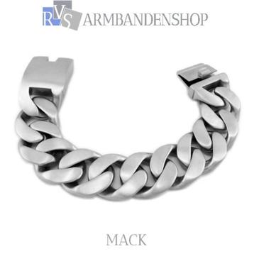 Rvs heren armband stoere matte geborstelde RVS zilver beschikbaar voor biedingen