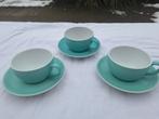Dibbern 3 x kop en schotel turksblauw, Ophalen of Verzenden