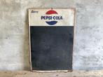 Vintage metalen reclamebord | krijtbord Pepsi-Cola Frankrijk, Ophalen of Verzenden, Gebruikt, Reclamebord