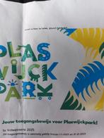 Ticket plaswijckpark, Tickets en Kaartjes, Eén persoon, Ticket of Toegangskaart