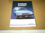 Nissan Sunny 1984 22 pag., Boeken, Auto's | Folders en Tijdschriften, Verzenden, Zo goed als nieuw, Nissan