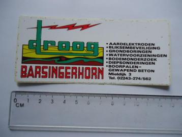 sticker oud Barsingerhorn DROOG techniek grondwerk verzet  beschikbaar voor biedingen