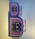 2 Mini Koffers met Uilen, Ophalen of Verzenden, Gebruikt