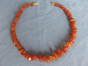 Hals ketting in barnsteen - 20e eeuw – lengte = 44 cm beschikbaar voor biedingen