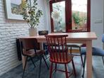 Massief Houten Eettafel, Gebruikt, 100 tot 150 cm, Ophalen of Verzenden, Vijf personen of meer
