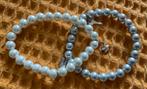 Zinzi - Parel Armbanden met Zilveren Bedel (2x), Verzenden, Wit, Zo goed als nieuw, Met bedels of kralen