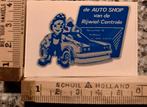 Vintage sticker BMW getuned de autoshop vd rijwielcentrale, Ophalen of Verzenden, Zo goed als nieuw