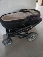 Kinderwagen met reiswieg, Mutsy Igo Paars - Complete Set!, Ophalen, Kinderwagen, Mutsy, Verstelbare duwstang
