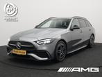 Mercedes-Benz C-Klasse Estate 180 AMG 9G-Tronic | Adaptive C, Auto's, Automaat, Zwart, 4 cilinders, Leder