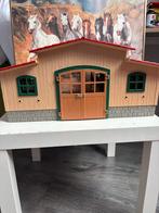 Schleich Paardenstal met paarden en veulentjes, Ophalen of Verzenden, Gebruikt, Toebehoren