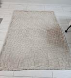 Beige Plaid Deken 140x180 - 2 stuks, Ophalen, Zo goed als nieuw
