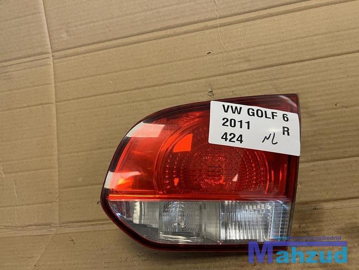 VW GOLF 6 Rechts binnen achterlicht 2009-2013, Auto-onderdelen, Verlichting, Volkswagen, Gebruikt, Ophalen of Verzenden