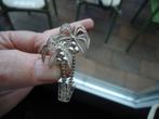 mooie echt zilveren broche 2 palmboompjes filigrein 900 zil, 4 tot 7 cm, Gebruikt, Ophalen of Verzenden, Zilver