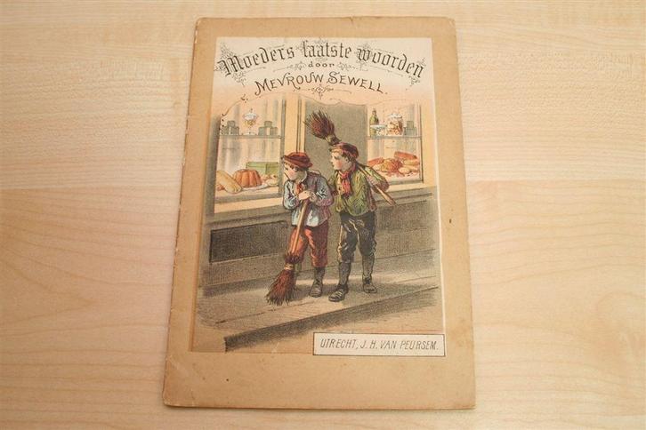 Moeders Laatste Woorden [1887] — Antiek Rijmverhaal + Prent, Antiek en Kunst, Antiek | Boeken en Bijbels, Ophalen of Verzenden
