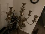 Grote metalen 7-armige kandelaar, Antiek en Kunst, Antiek | Kandelaars, Ophalen of Verzenden, Overige materialen