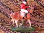 Mooi oud beeldje uit Engeland van paard met ruiter 11 cm., Antiek en Kunst, Antiek | Porselein, Ophalen of Verzenden