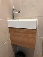 Nieuwe fonteinset links + onderkast - 36x18 cm, Huis en Inrichting, Badkamer | Badkamermeubels, Ophalen, Minder dan 50 cm, Nieuw