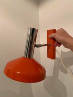 Vintage Herda Wandlamp - Oranje Metaal, Ophalen of Verzenden, Gebruikt, Metaal