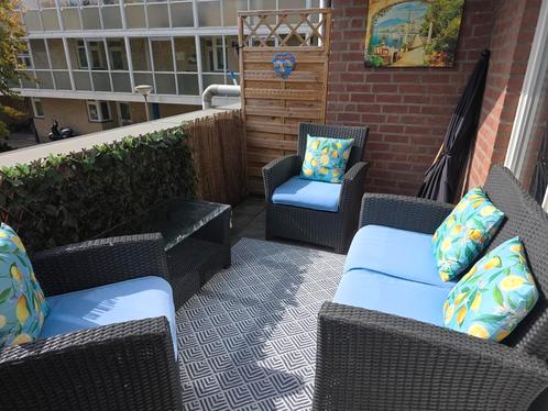 Tuinset 4 delig voor op een balkon en in tuin, Tuin en Terras, Tuinsets en Loungesets, Gebruikt, Bank, Ophalen