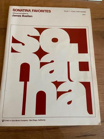 Piano Notenboek - Sonatina Favorites beschikbaar voor biedingen