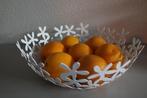SALE:  witte metalen designschaal/ NIEUW, Overige materialen, Schaal, Rond, Nieuw