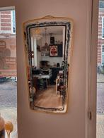 Vintage Spiegel Wandspiegel Mirror Goud Zwart, Antiek en Kunst, Ophalen of Verzenden, Minder dan 50 cm, Minder dan 100 cm