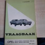 Vraagbaak Opel Ascona Manta 1971 1975, Ophalen of Verzenden