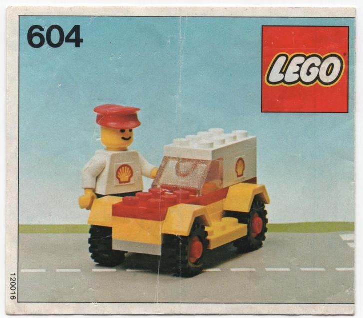 604-1 lego city, classic city, Shell Service Auto (1978), Kinderen en Baby's, Speelgoed | Duplo en Lego, Gebruikt, Lego, Complete set