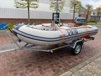 Rubberboot 360 met 25 pk buitenboordmotor, stuur en trailer, Watersport en Boten, Minder dan 70 pk, Overige merken, Benzine, Aluminium