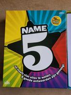 spel Name 5 zgan!, Vijf spelers of meer, Ophalen of Verzenden, Zo goed als nieuw