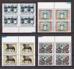 Nederland NVPH nr. 1078-1081 Postfris in blokken van vier, Verzenden, Na 1940, Postfris