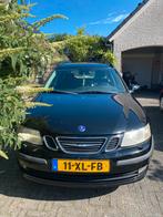 Saab 9-3 1.8 I Sport Estate 2007 Zwart zoekt nieuw baasje, Auto's, 74 €/maand, 4 cilinders, Origineel Nederlands, Handgeschakeld