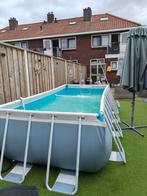 Mooie intex zwembad  met trap en zand filterpomp, Ophalen, 200 tot 300 cm, 80 tot 120 cm, Zo goed als nieuw