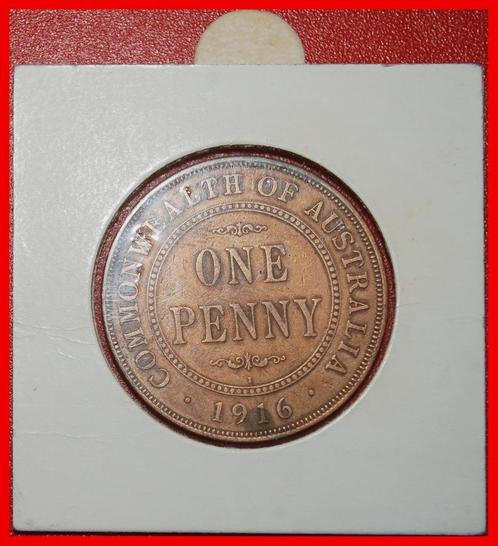 Ⰶ INDIA (1916-1918): AUSTRALIA 1 PENNY 1916I GEORGE V (1911-, Postzegels en Munten, Munten | Oceanië, Losse munt, Verzenden