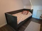 Antraciet bed  200x90cm, Ophalen, 85 tot 100 cm, Zo goed als nieuw, Matras