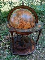 Retro, vintage barglobe, wereldkaart, Antiek en Kunst, Ophalen