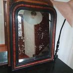 prachtige oude franse spiegel met verweerd spiegelglas, Ophalen of Verzenden